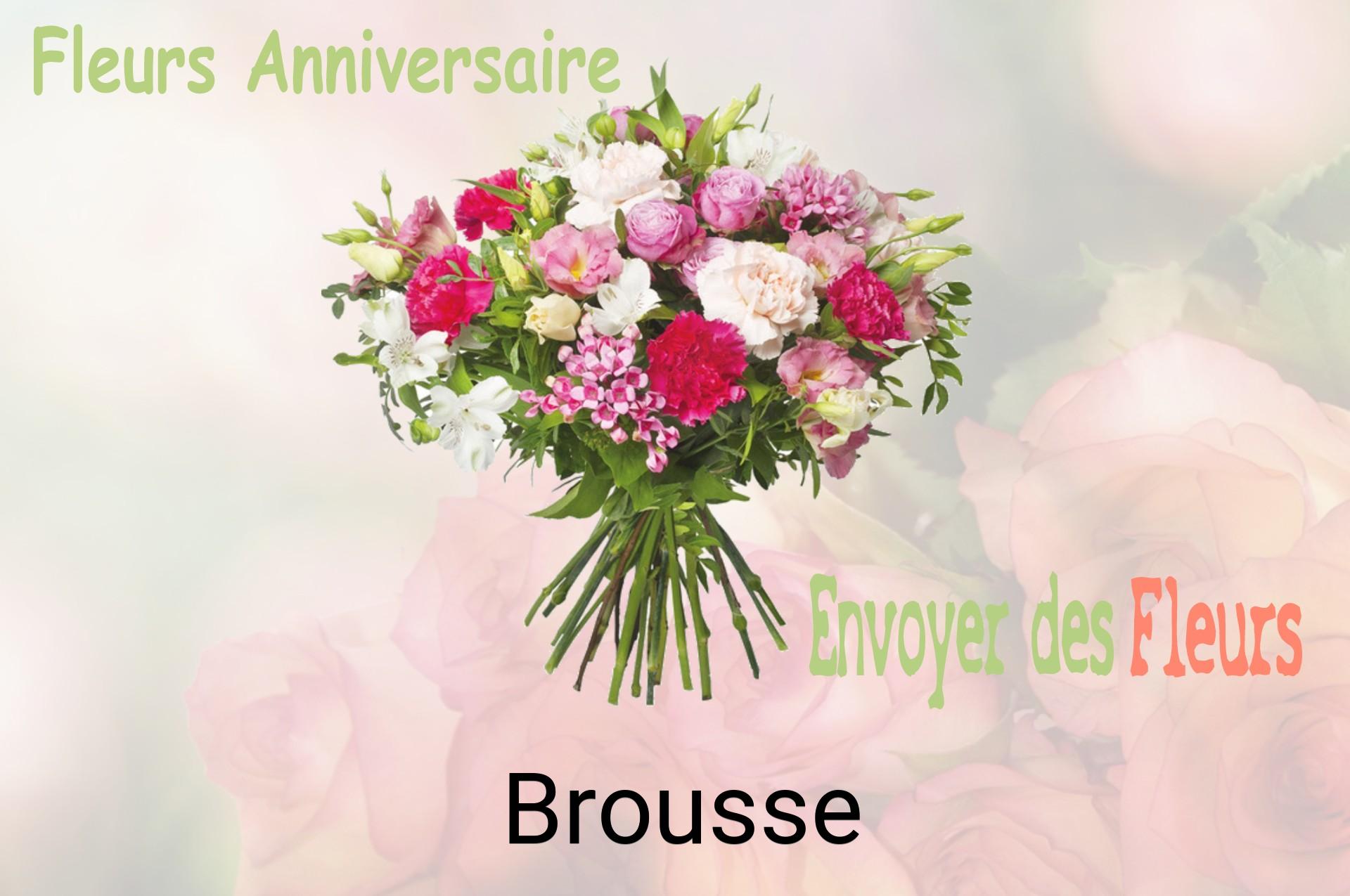 Bouquet de fleurs d’anniversaire livré à Brousse