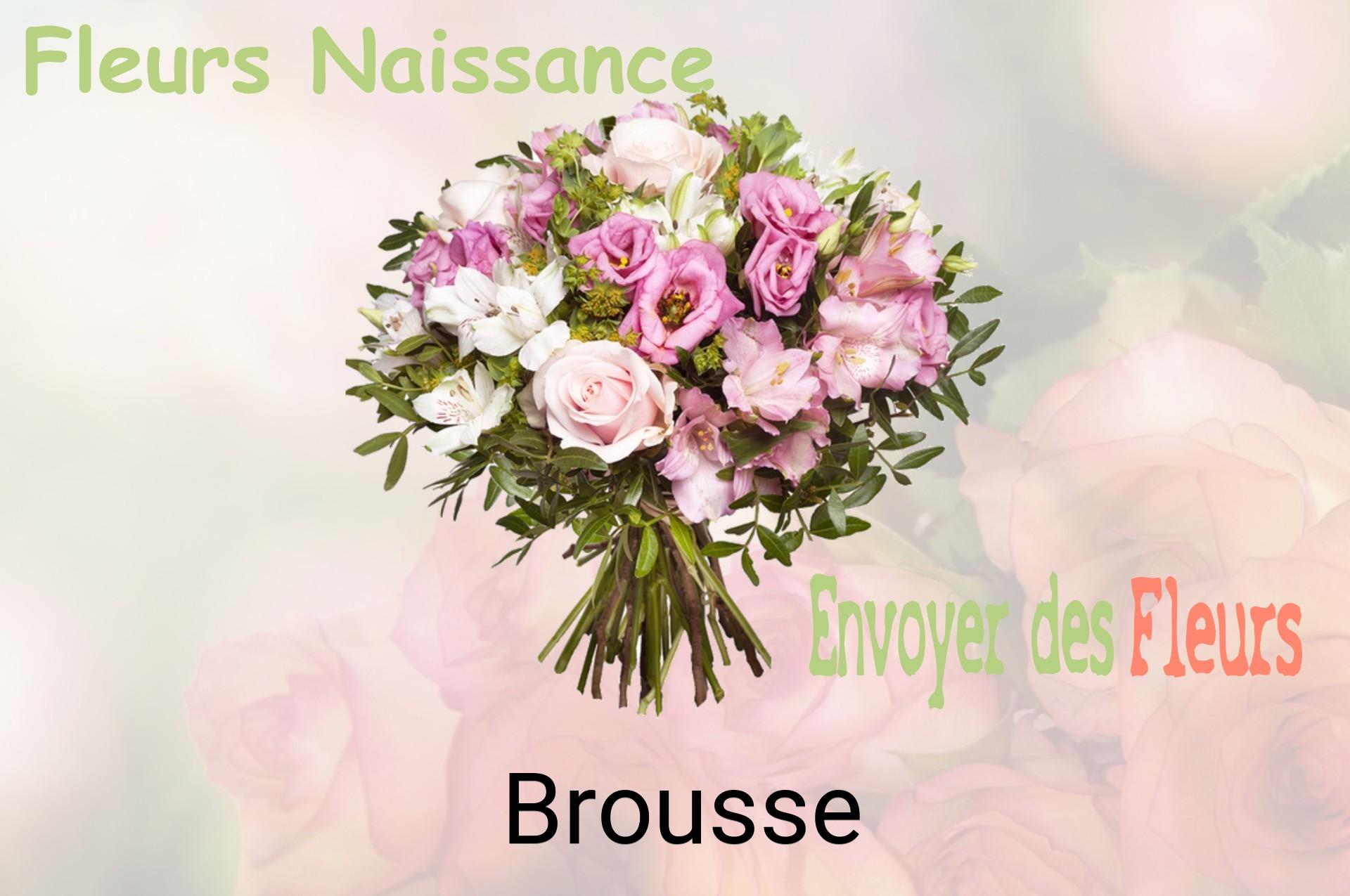 Bouquet de fleurs de naissance livré à Brousse